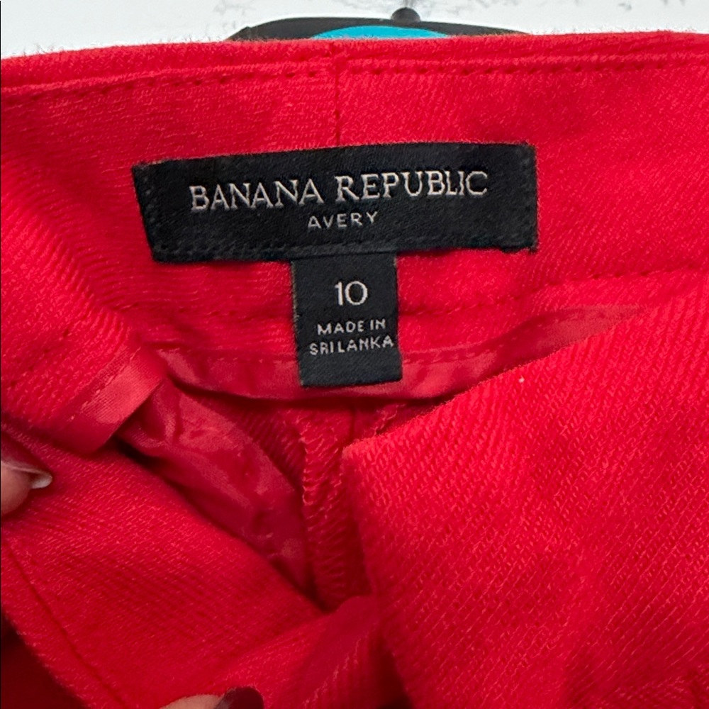 Women’s linen red pants - Picture 2 of 4